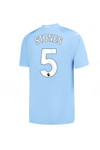 Fotbalové Dres Manchester City John Stones #5 Domácí Oblečení 2023-24 Krátký Rukáv